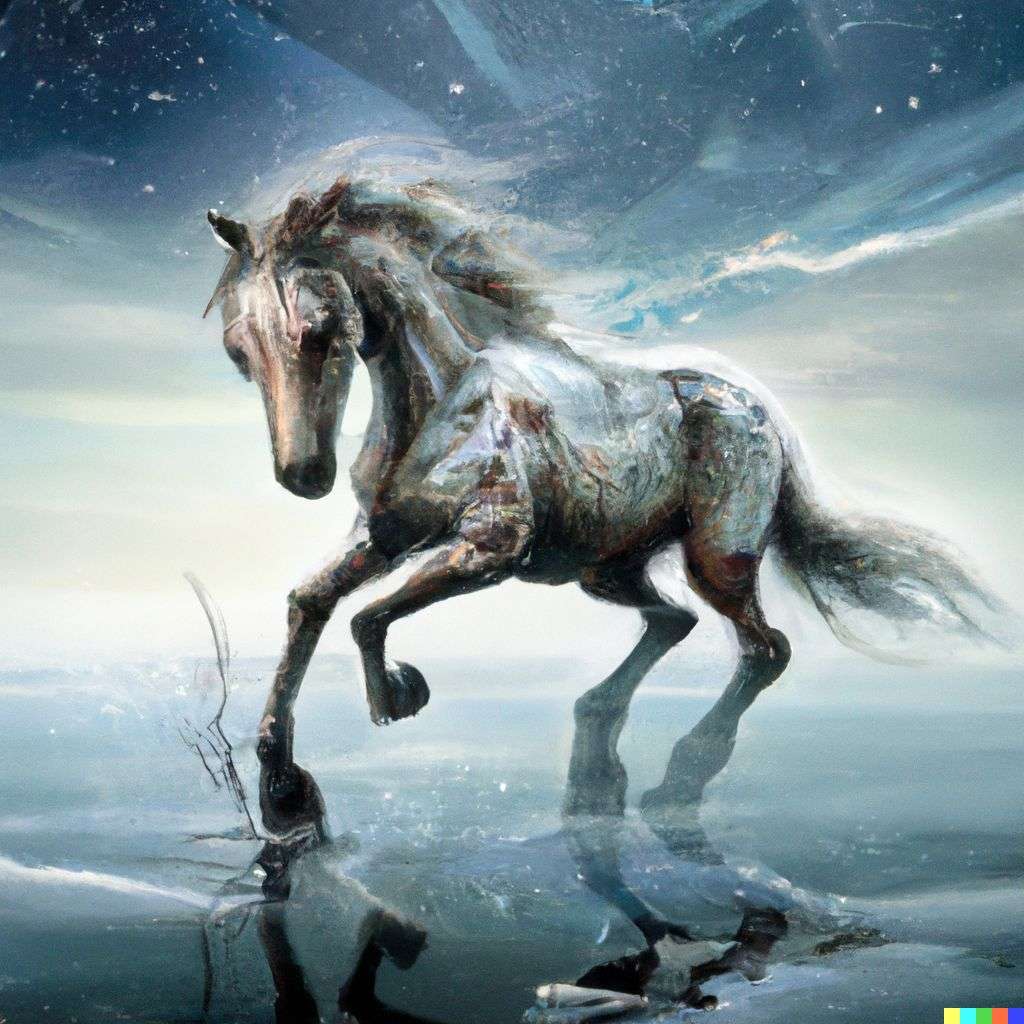 a horse, by Stephan Martiniere